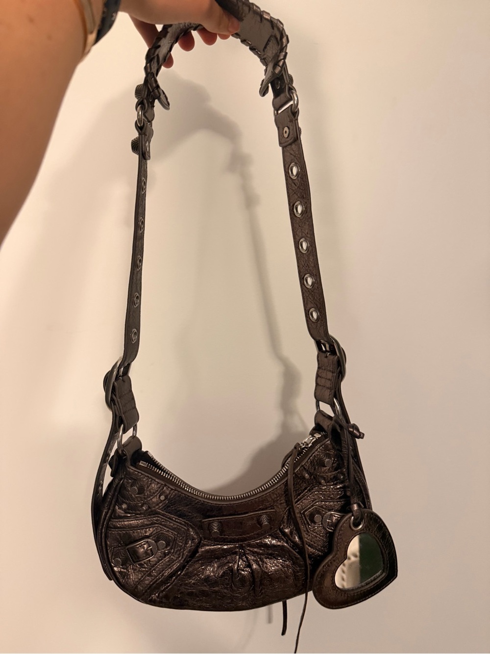 Balenciaga Le Cagole Small Shoulder Bag Metallic Bronze - Picture 3 of 6